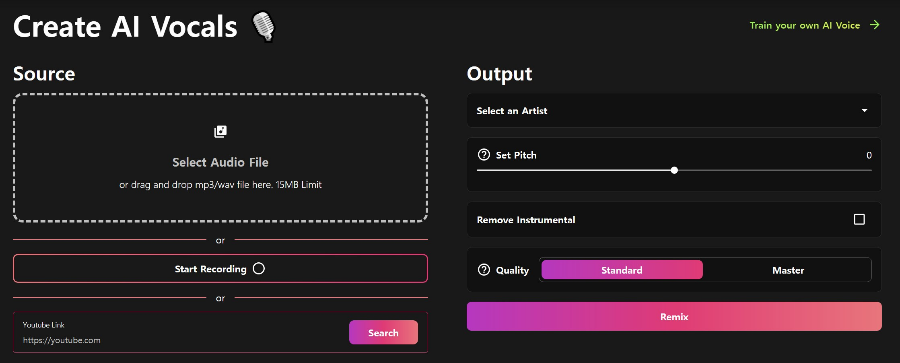 AI 커버곡 만드는 방법 Musicfy