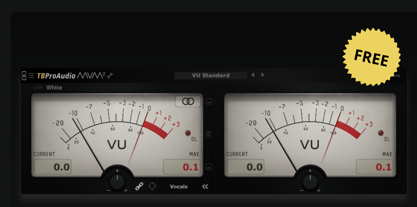 무료 VU 미터 플러그인 "mvMeter2"