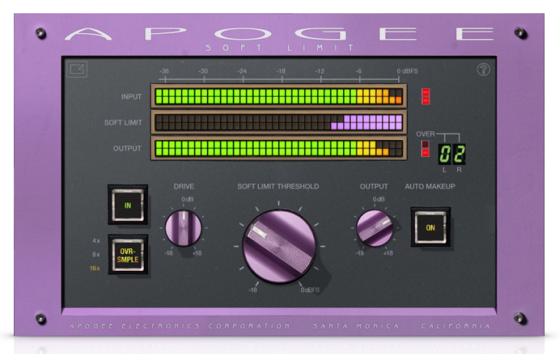 무료 리미터 플러그인 (Apogee Soft Limit)