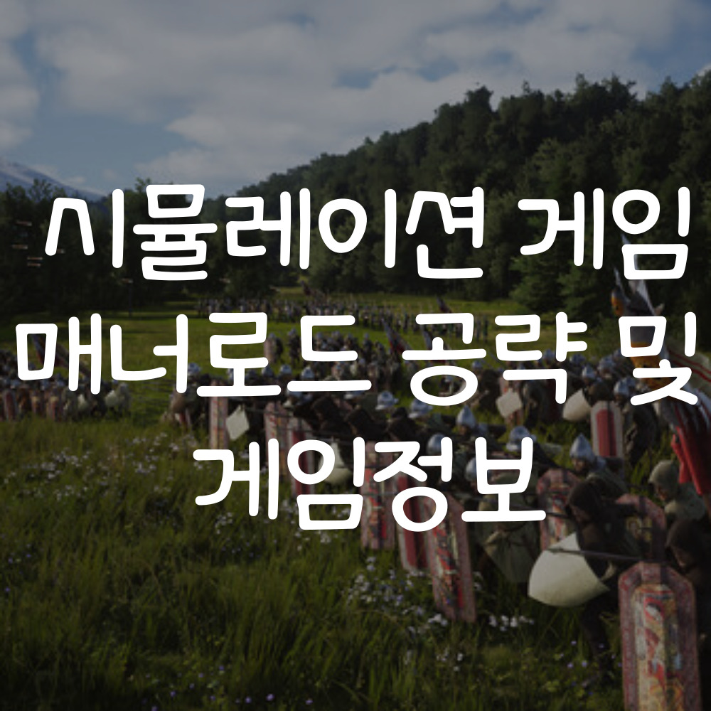 시뮬레이션 게임 매너로드