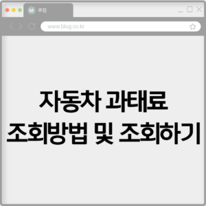 자동차 과태료 조회방법 및 조회하기 5 자동차 과태료 조회방법 및 조회하기